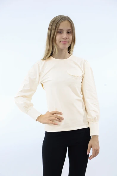 Toontoy Kız Çocuk Okul Tişört - 3