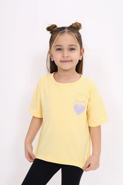 Toontoy Kız Çocuk Baskılı Tişört - 4