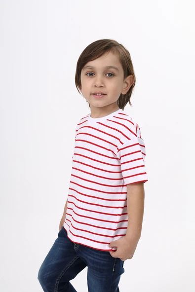 Toontoy Unisex Çocuk Çizgili Tişört - 10