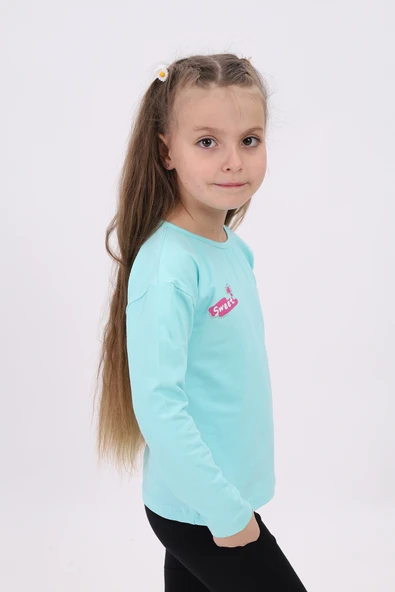 Toontoy Kız Çocuk  Sweet Baskılı Tişört - 7