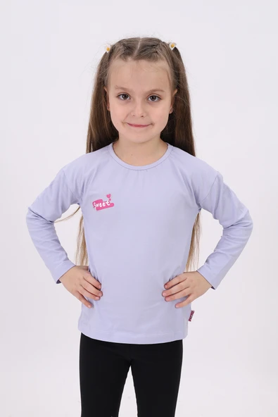Toontoy Kız Çocuk  Sweet Baskılı Tişört - 9
