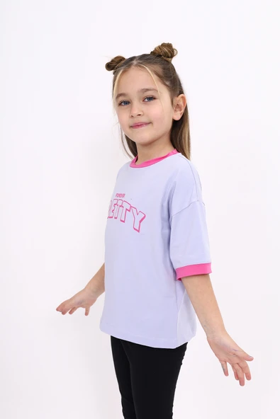 Toontoy Kız Çocuk Baskılı Tişört - 2