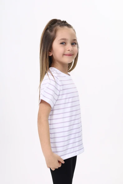Toontoy Unisex Çocuk Çizgili Tişört - 4