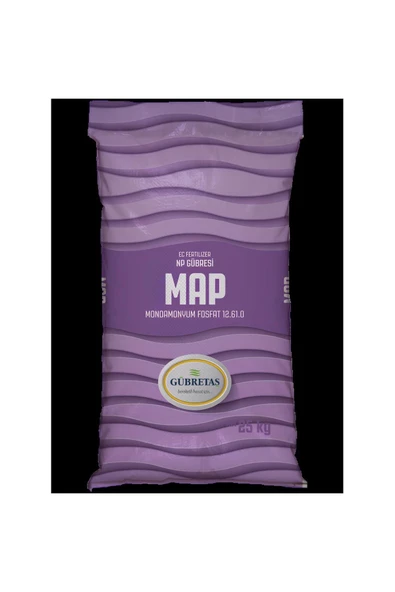 Gübretaş Map Mono Amonyum Fosfat (25 Kg) Orjinal Ürün Yeni Mor Pa