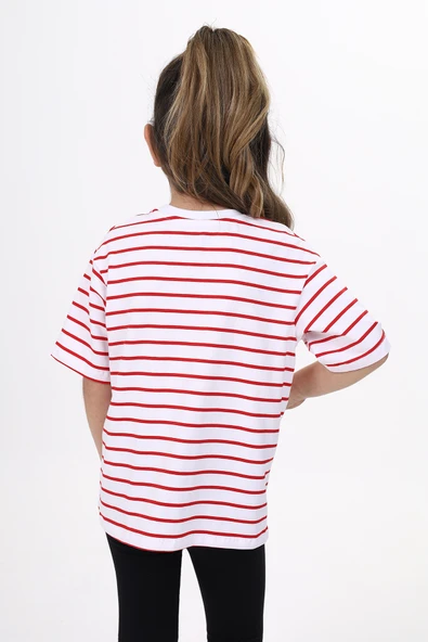 Toontoy Unisex Çocuk Çizgili Tişört - 8