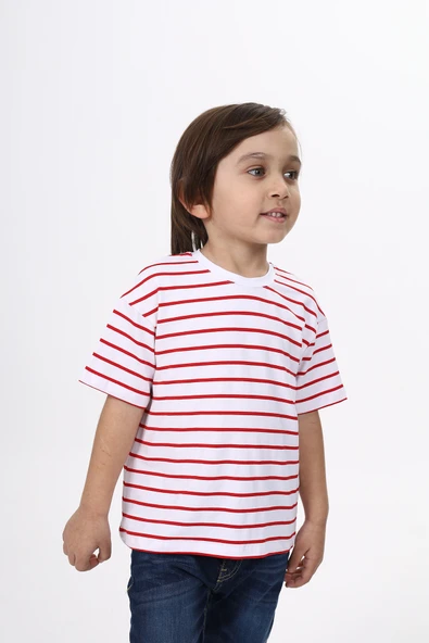 Toontoy Unisex Çocuk Çizgili Tişört - 9