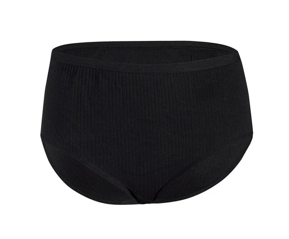 6 Adet Yıldız Çizgili Bayan Ribana Biyeli Bato Külot Siyah 3587 ürün görseli