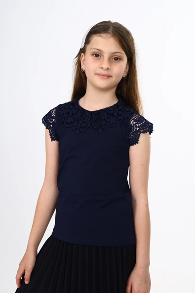 Toontoy Kız Çocuk Okul Tişört - 5