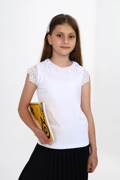 Toontoy Kız Çocuk Okul Tişört - 2