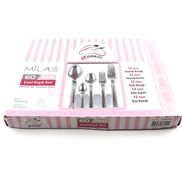 COOKER ÇATAL KAŞIK SETİ 60 PARÇA MİLAS CKR2185 2514 - 4