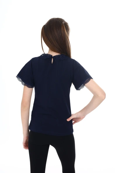 Toontoy Kız Çocuk Okul Tişört - 11