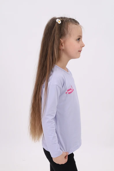 Toontoy Kız Çocuk  Sweet Baskılı Tişört - 10