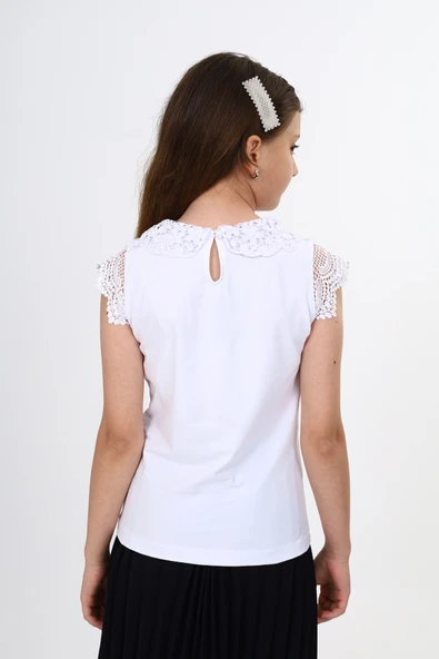 Toontoy Kız Çocuk Okul Tişört - 4