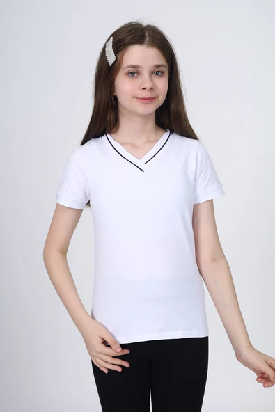 Toontoy Kız Çocuk Okul Tişört - 9