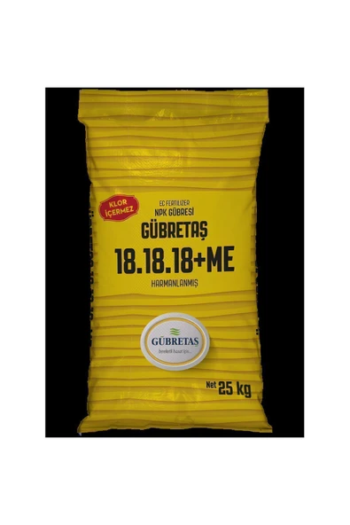 GÜBRETAŞ 18.18.18+ME TOZ GÜBRE - 25 KG