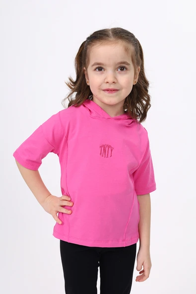 Toontoy Kız Çocuk Nakışlı Tişört - 8