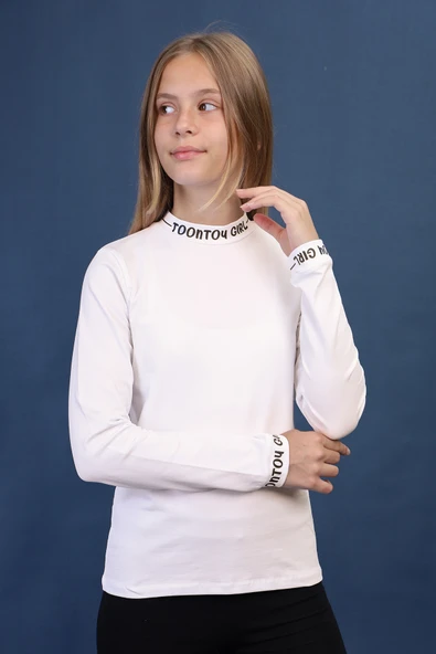 Toontoy Kız Çocuk Okul Tişört - 6