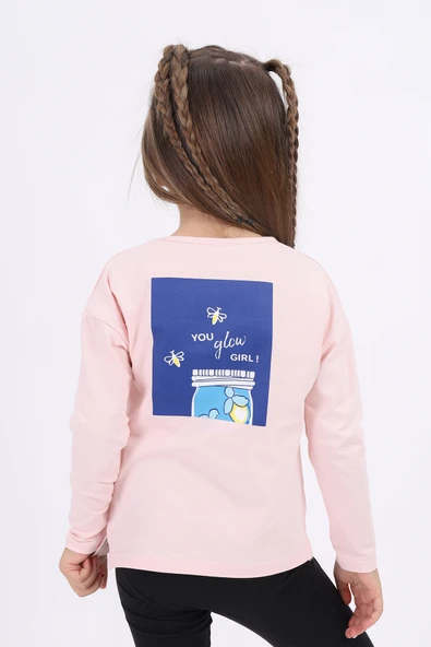 Toontoy Kız Çocuk Baskılı Tişört - Resim 7