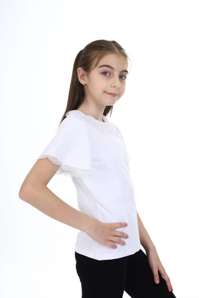 Toontoy Kız Çocuk Okul Tişört - 6
