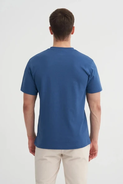 Cazador Bisiklet Yaka Regular Fit Pamuklu Baskılı Tişört - Resim 3