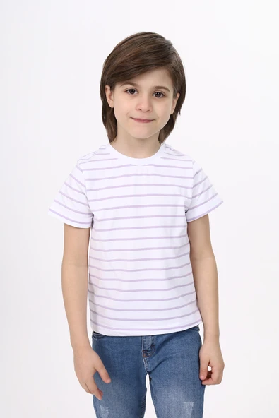 Toontoy Unisex Çocuk Çizgili Tişört - 5