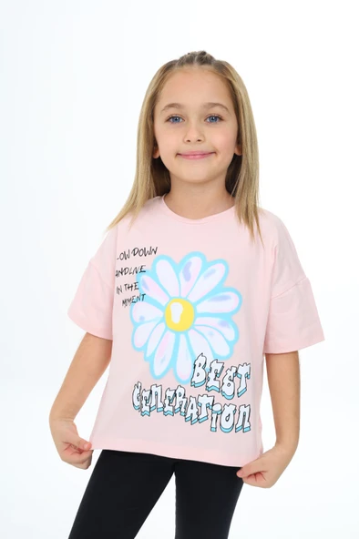 Toontoy Kız Çocuk Best Generatıon Baskılı Tişört - 5