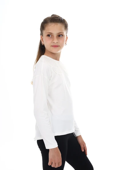 Toontoy Kız Çocuk Okul Tişört - 3