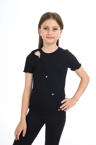 Toontoy Kız Çocuk Okul Tişört - 6