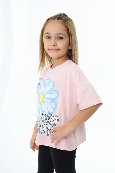 Toontoy Kız Çocuk Best Generatıon Baskılı Tişört - 6