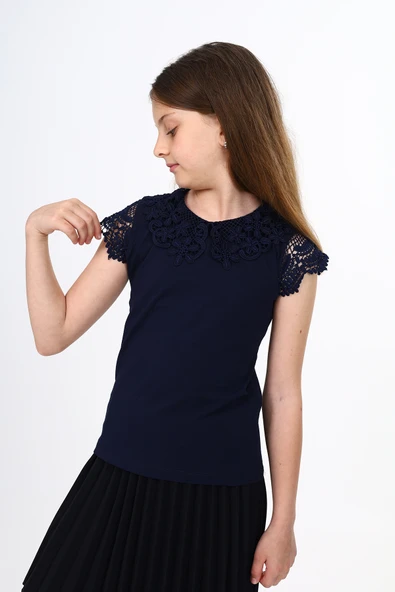 Toontoy Kız Çocuk Okul Tişört - 6