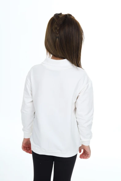 Toontoy Kız Çocuk Baskılı Sweatshirt - 8