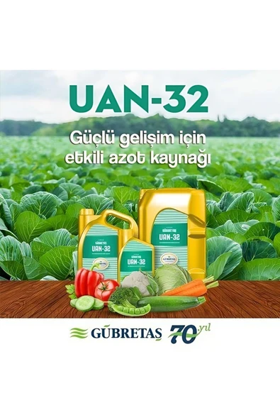 GÜBRETAŞ U.A.N. 32 - YÜKSEK AZOTLU SIVI YAPRAK GÜBRESİ 20 LT - 2