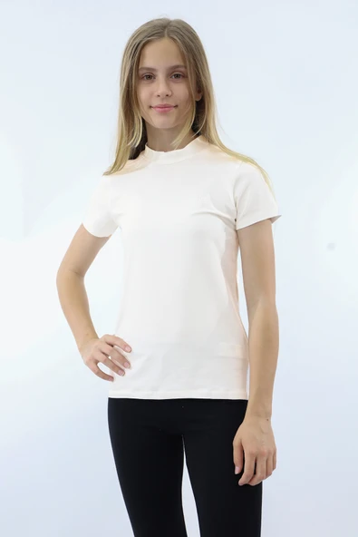 Toontoy Kız Çocuk Nakışlı Okul Tişört - 5