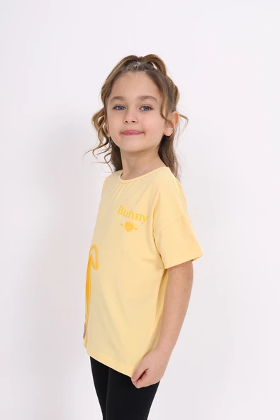 Toontoy Kız Çocuk Bunny Baskılı Tişört - 2