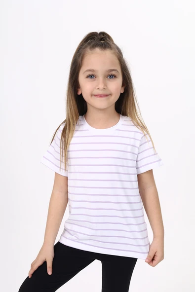 Toontoy Unisex Çocuk Çizgili Tişört