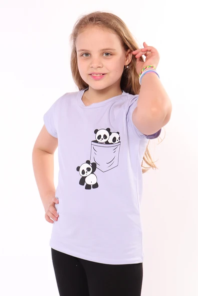 Toontoy Kız Çocuk Baskılı Tişört - 5