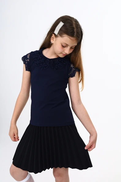 Toontoy Kız Çocuk Okul Tişört - 7