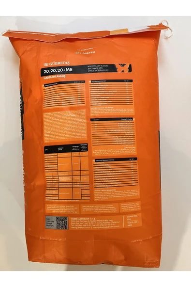 Gübretaş 20 20 20+Me 25 kg Toz Npk Gübre - 2