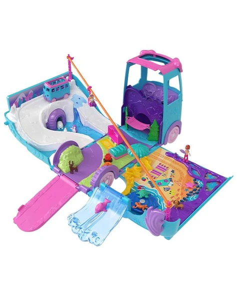 Polly Pocket Dönüşebilen Evcil Hayvan Karavanı Oyun Seti JCC22 - 2