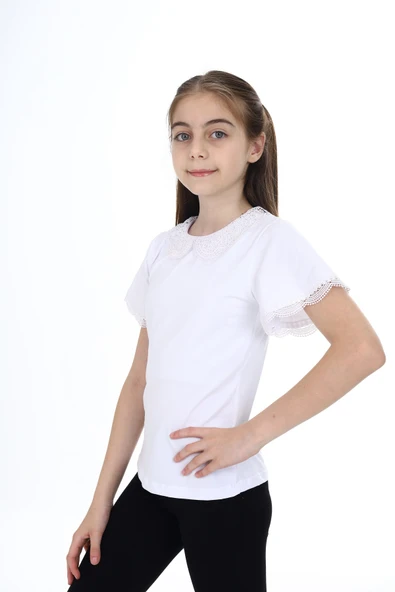 Toontoy Kız Çocuk Okul Tişört - 5