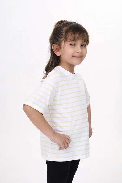 Toontoy Unisex Çocuk Çizgili Tişört - 12