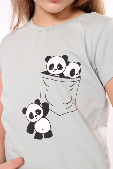 Toontoy Kız Çocuk Baskılı Tişört - 3