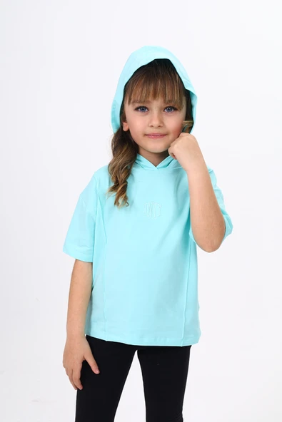 Toontoy Kız Çocuk Nakışlı Tişört - 5