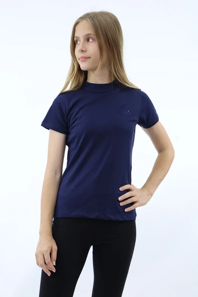 Toontoy Kız Çocuk Nakışlı Okul Tişört - 6