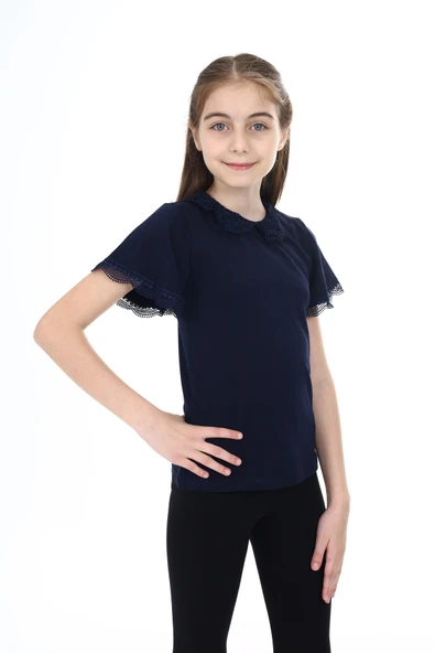 Toontoy Kız Çocuk Okul Tişört - 10