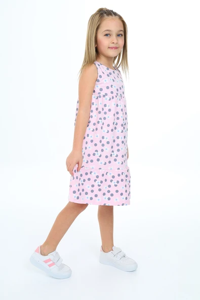 Toontoy Kız Çocuk Komple Desenli Elbise - Resim 10