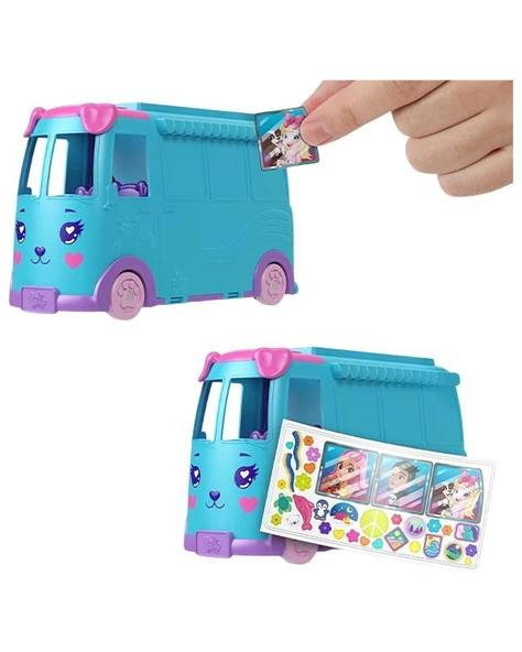 Polly Pocket Dönüşebilen Evcil Hayvan Karavanı Oyun Seti JCC22 - 4