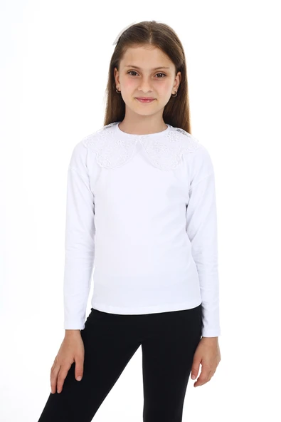 Toontoy Kız Çocuk Okul Tişört - 10