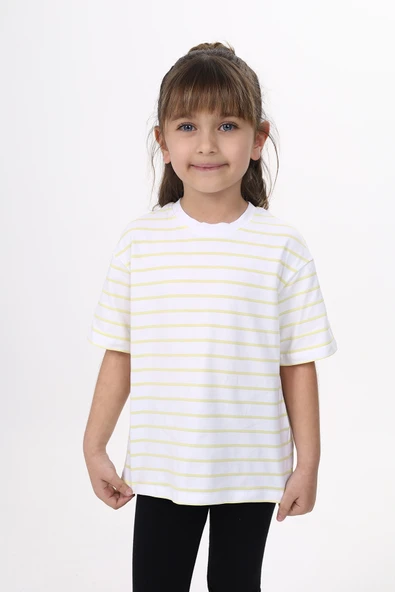 Toontoy Unisex Çocuk Çizgili Tişört - 11
