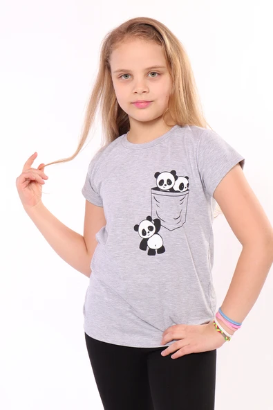 Toontoy Kız Çocuk Baskılı Tişört